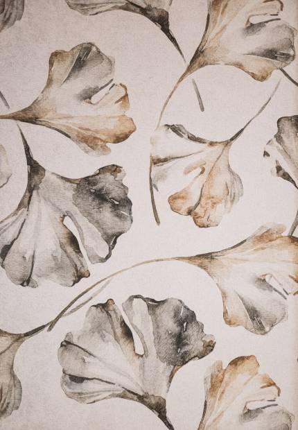 Mustertapete mit Blättern