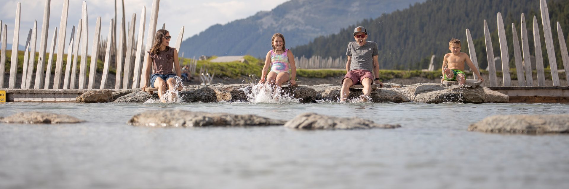 Sommer familie Fichtensee Rosenalm